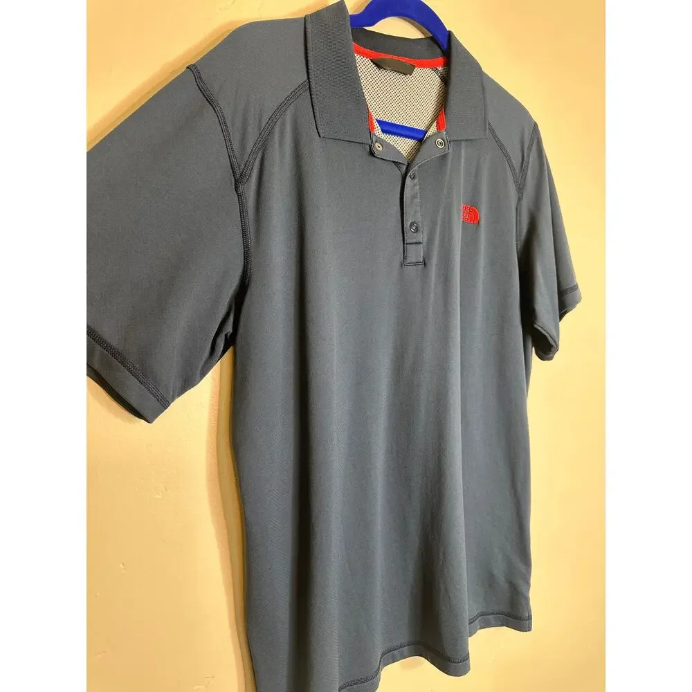 Men's The North Face TNF Dark Navy Blue and Red Polo